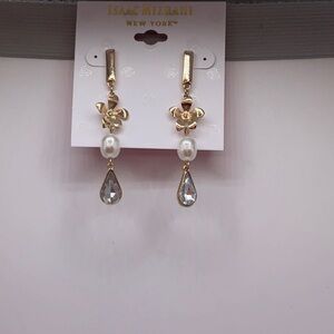 Isaac Mizrahi Gold and Silver Anchor Earrings